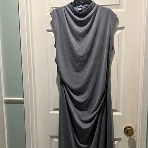 Old Navy Sleeveless Cowl Maxi Dress in Gray